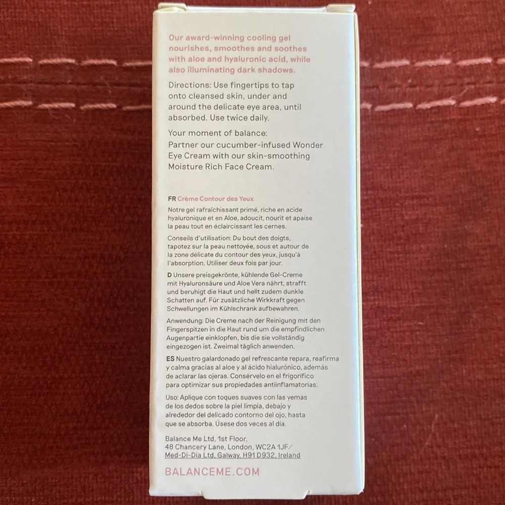 🆕BALANCE ME: Wonder Eye Cream with Hyaluronic Acid